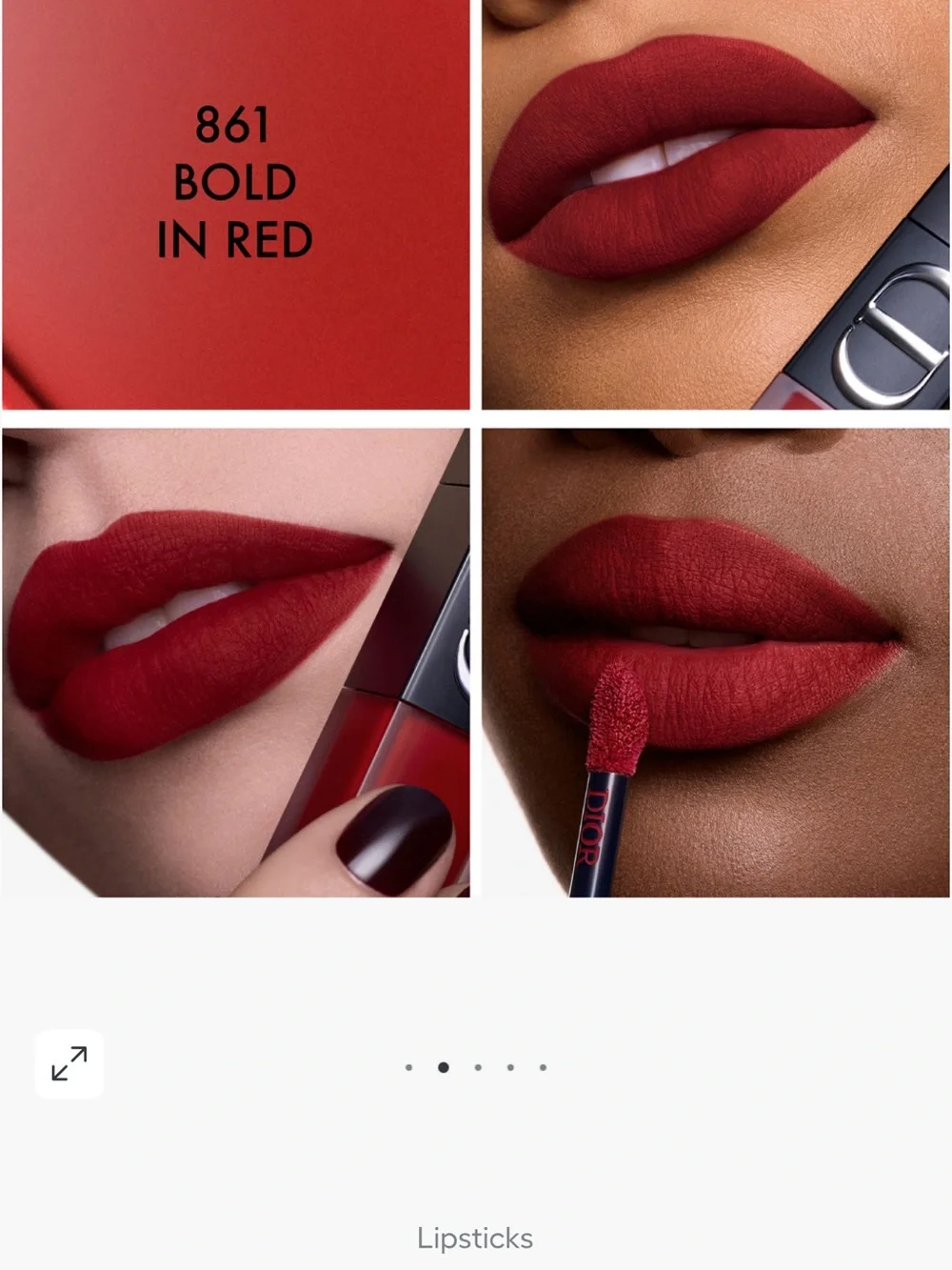 Dior Rouge on stage ink lipstick
